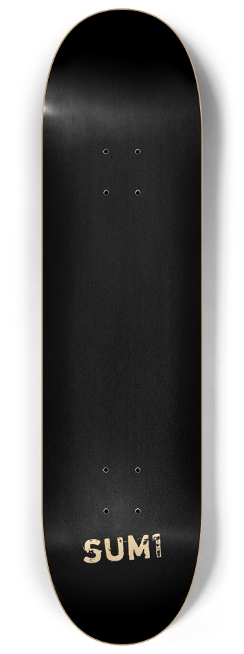 sum1sk8boards natural black blank 8.25 popsicle skateboard 