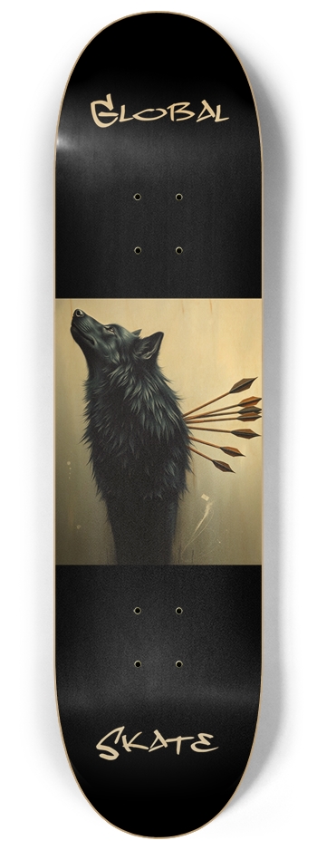 Global Wolf Natural 8-1/4 Skateboard Deck