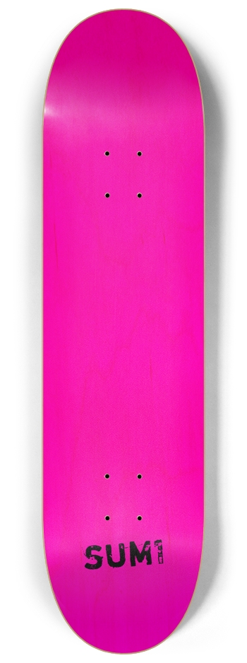 sum1sk8boards natural pink blank 8.25 popsicle skateboard 8-1/4 Skateboard Deck
