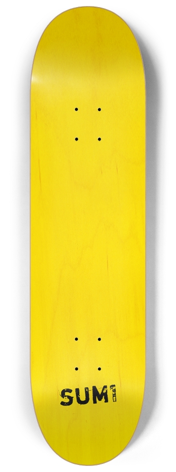 sum1sk8boards natural yellow blank 8.25 popsicle skateboard 8-1/4 Skateboard Deck