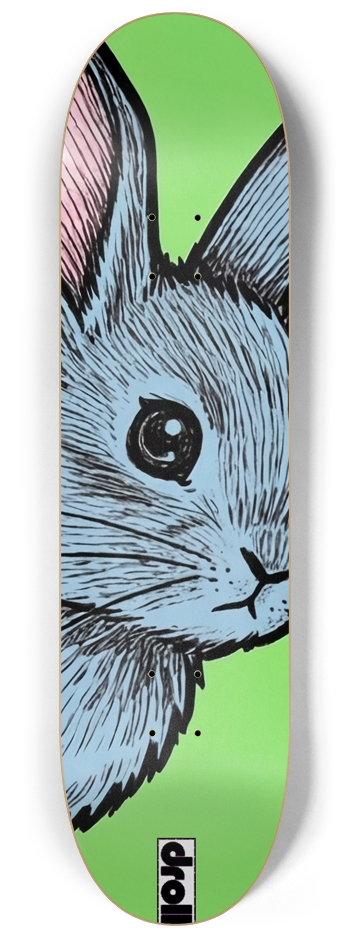blue bunny 8-1/4 Skateboard Deck