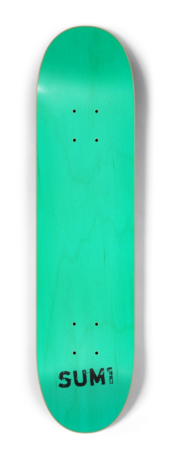 sum1sk8boards teal natural blank 7.25 popsicle skateboard 7-1/4 Mini/Kid Skateboard