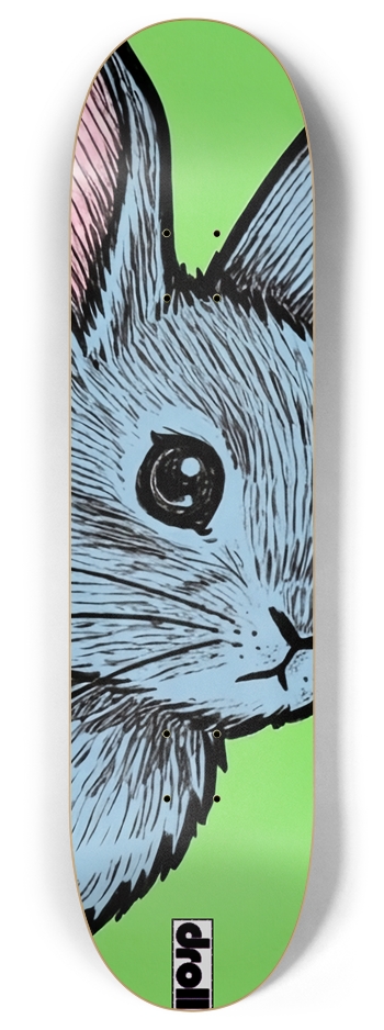 blue bunny 8 Inch Skateboard Deck