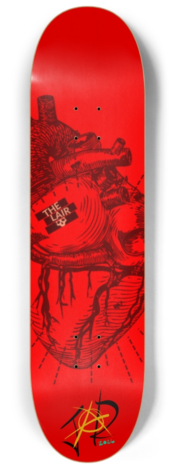 Eye Heart U 8-1/4 Skateboard Deck