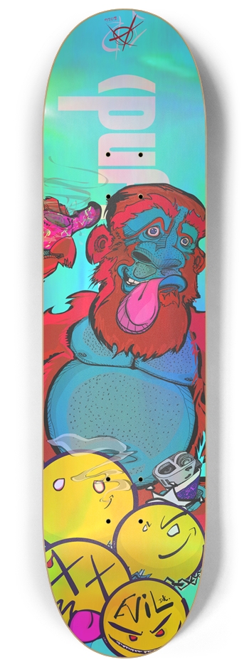 (Puff x 2) + Pass = 8-1/4 Skateboard Deck
