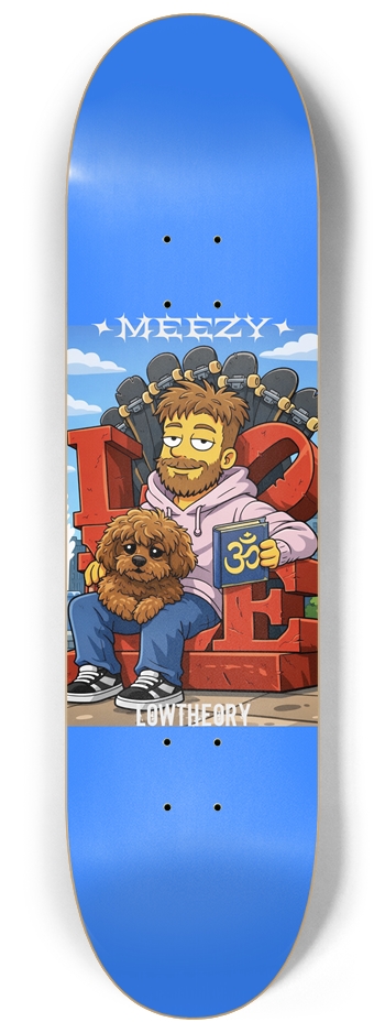 Meezy x LowTheory collab 8-1/4 Skateboard Deck
