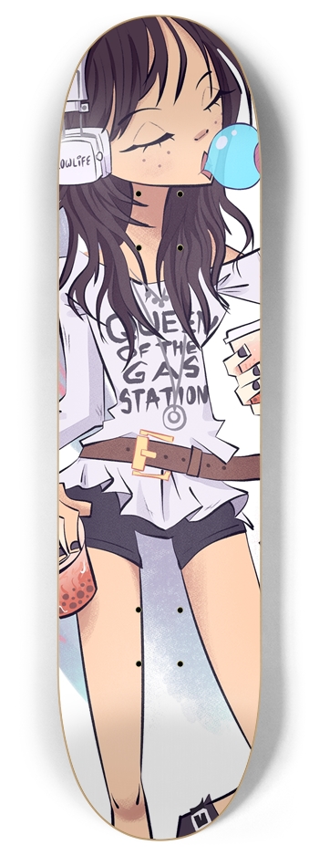 Blue Bubble 8 Inch Skateboard Deck