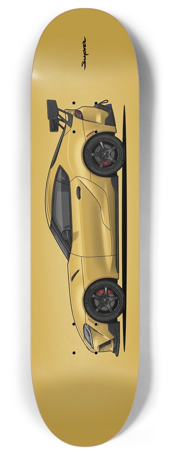 Frozen Yellow Supra A90 8 Inch Skateboard Deck