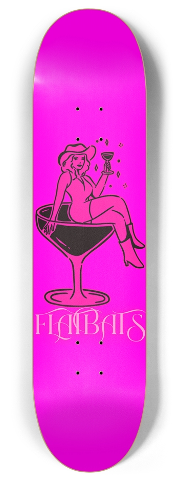 cowgirl 8 Inch Skateboard Deck
