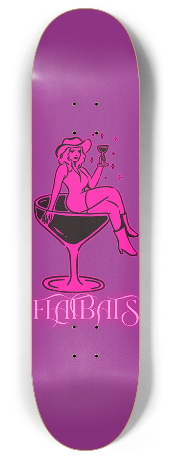 cowgirl 8 Inch Skateboard Deck