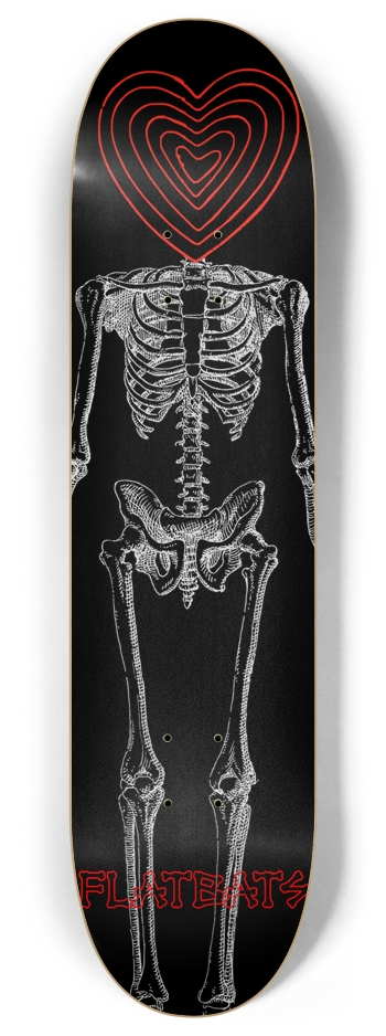 heart headed 8 Inch Skateboard Deck