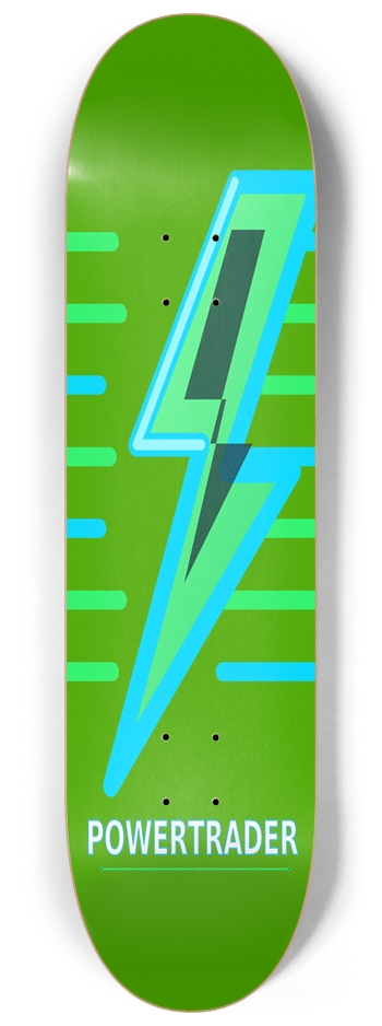 PatternPower Green 8-1/4 Skateboard Deck