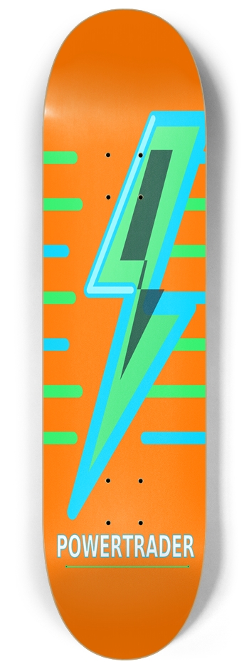 PatternPower Orange 8-1/4 Skateboard Deck