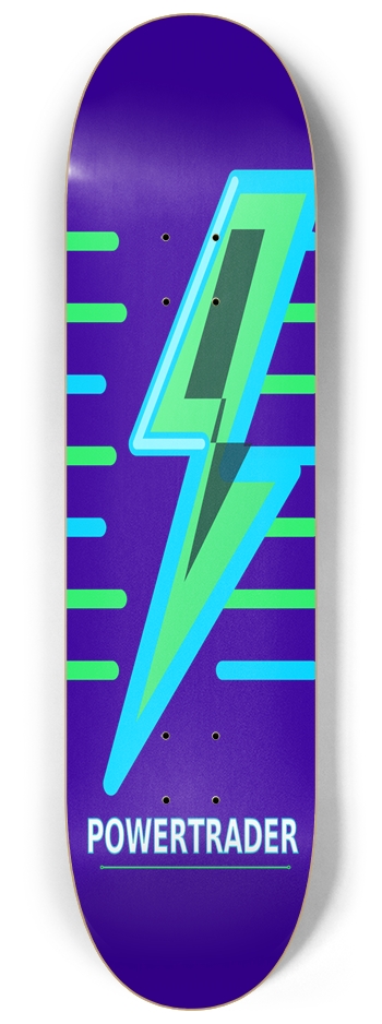 PatternPower Purple 8-1/4 Skateboard Deck