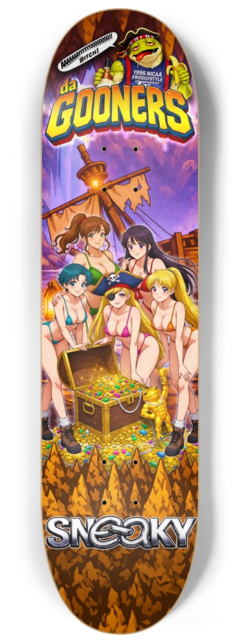 da Gooners 8.25 8-1/4 Skateboard Deck