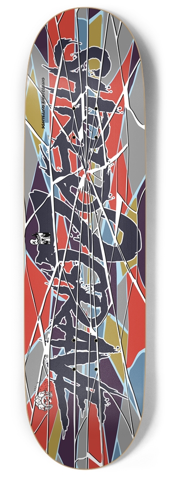 Shattered Camo 9 Inch Skateboard