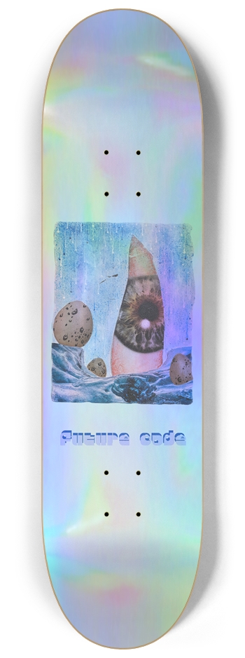 “Eyesberg” - Holographic 8-1/4 Skateboard Deck