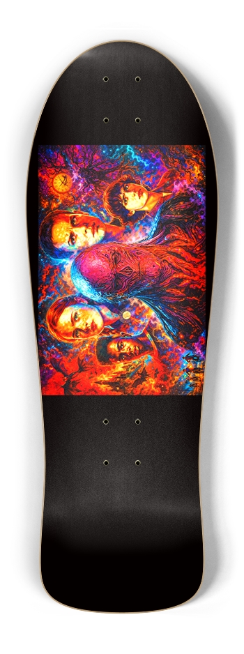 Vecna's Victims Skateboard Old School Shape