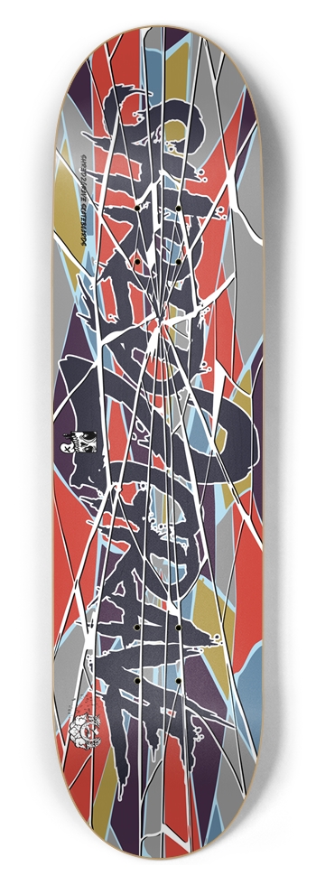 Shattered Camo 8-1/2 Skateboard Deck