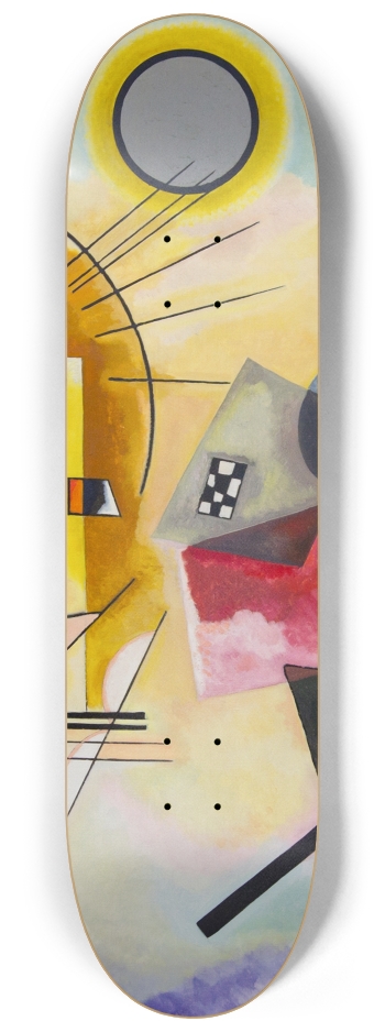 Juane Rouge Bleu Kandinsky Skateboard Fine Art  #1
