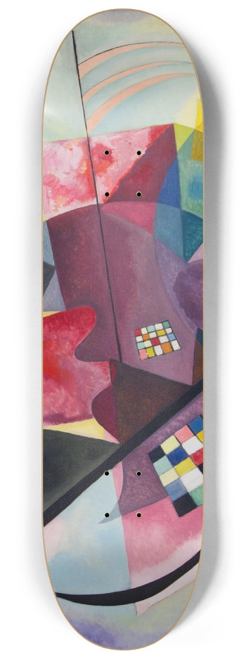 Juane Rouge Bleu Kandinsky Skateboard Fine Art  #2