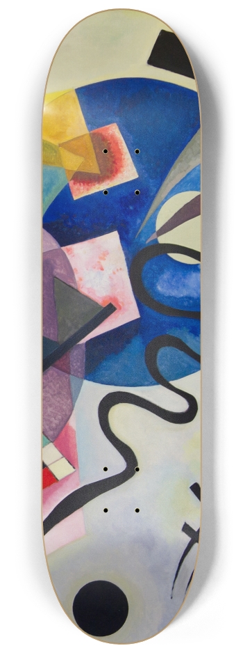 Juane Rouge Bleu Kandinsky Skateboard Fine Art #3 8-1/4 Skateboard Deck