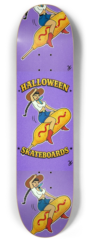 Corndog Cowgirl 8 Inch Skateboard Deck