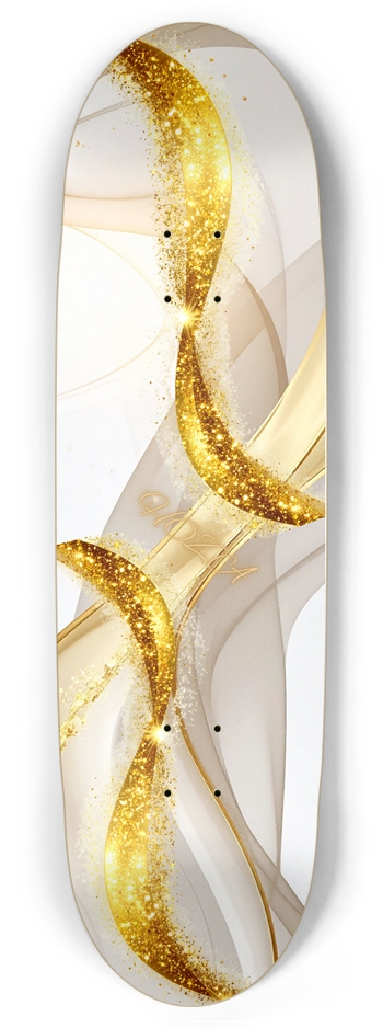 Cosmic Gold Ribbon Hoza Board Football Shape