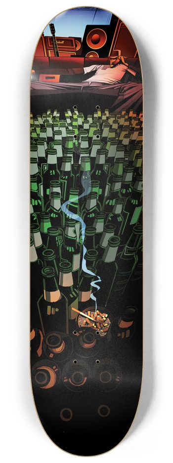BEEER -N- SMOKES 8-1/4 Skateboard Deck