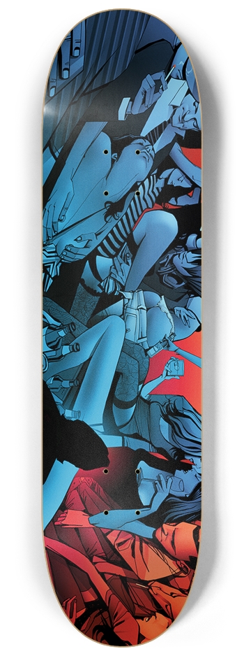 BLUE PARTY tv 8-1/4 Skateboard Deck