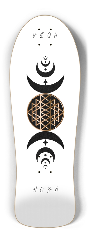 "Goddess Moons - Sri Yantra" HOZA Board Old School Shape