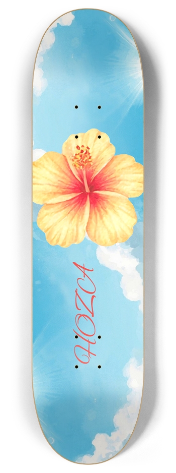 "Tropical Paradise" - HOZA Board 8 Inch Skateboard Deck
