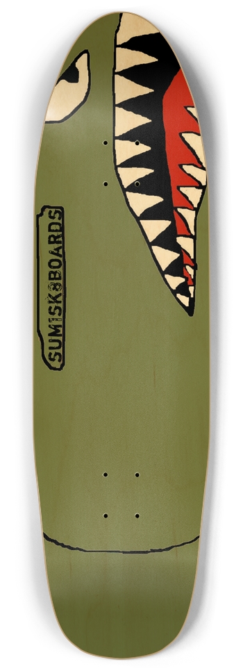 sum1sk8boards bomb old school shape pool skateboard 