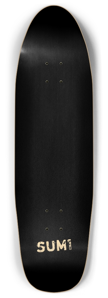sum1sk8boards natural black blank old school shape pool skateboard 