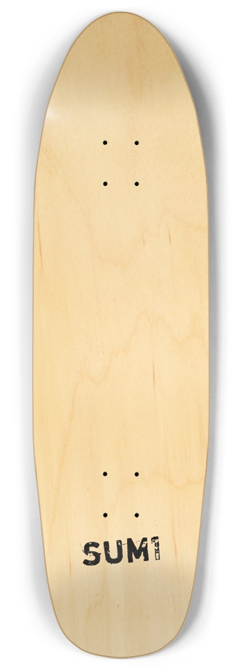 sum1sk8boards natural blank old school shape pool skateboard Punk Nose Shape