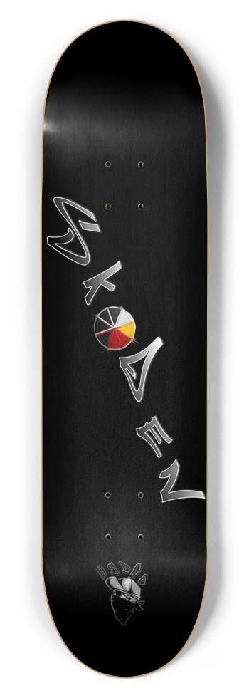 Skoden Black 8-1/2 Skateboard Deck