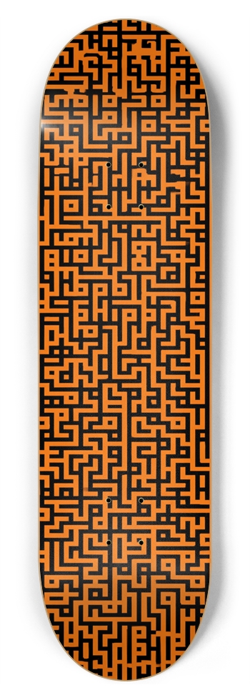 Unsolvable Maze 8-3/4 Inch Skateboard