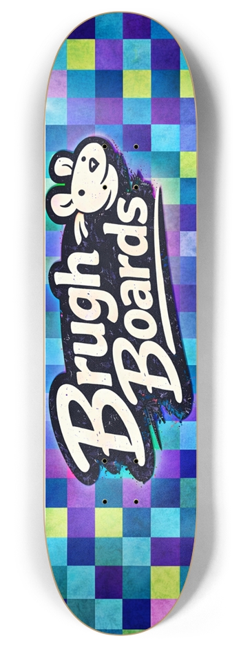 Brugh Board Checkers 8 Inch Skateboard Deck
