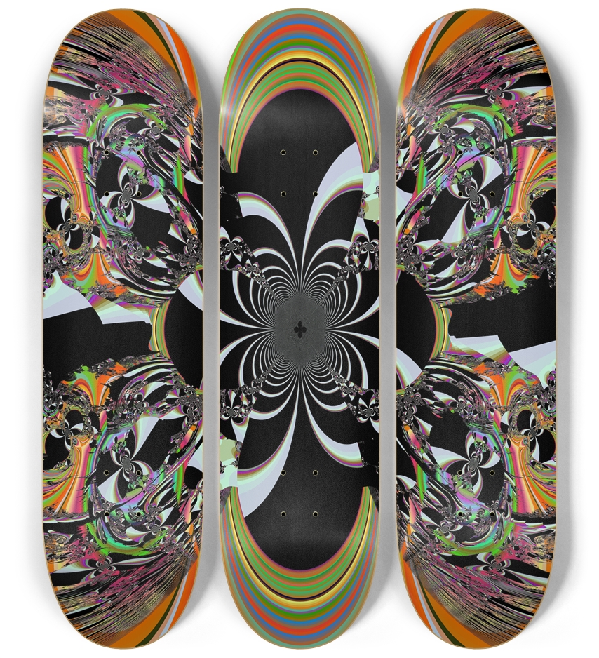 Fractal #1839 3 Deck Wall Series
