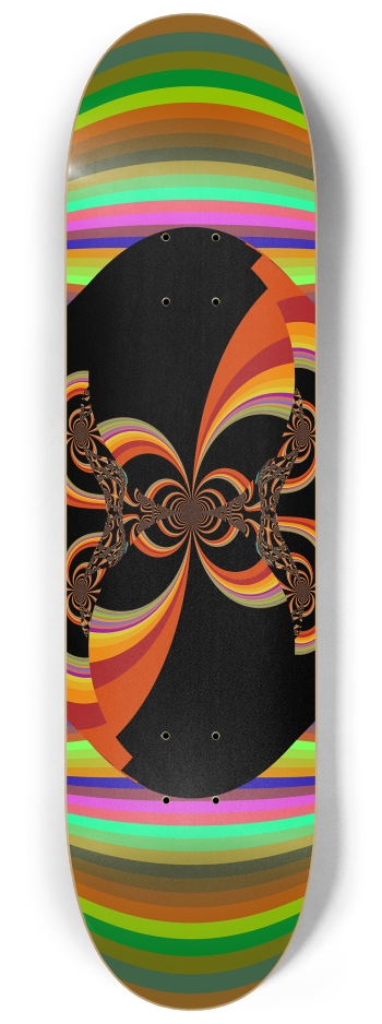 Fractal #1837 #2 8-1/4 Skateboard Deck