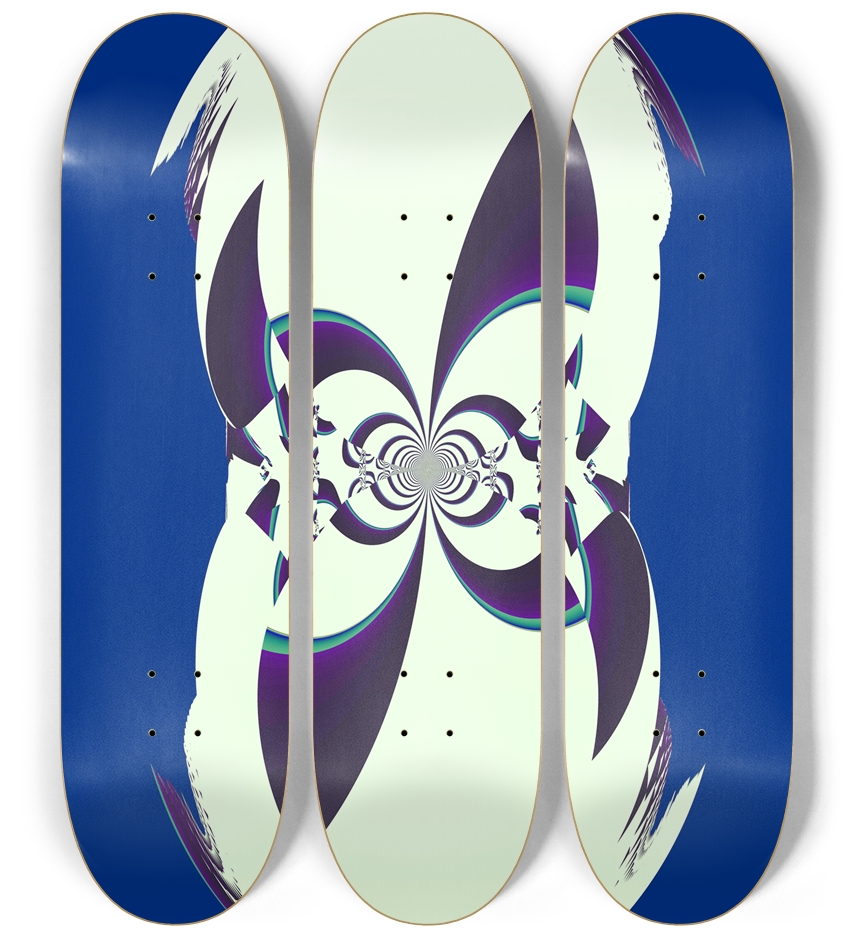 Fractal #1843 3 Deck Wall Series