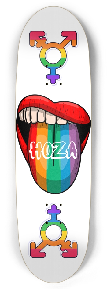 "LGBTQIA+ Pride" HOZA Board Football Shape