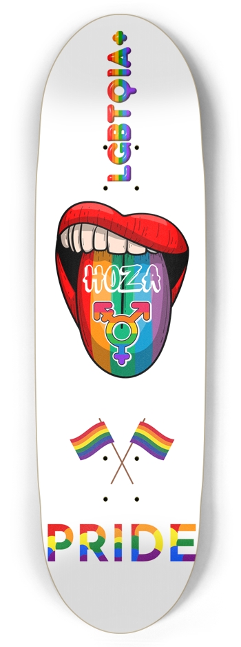 "LGBTQIA+" HOZA Board Football Shape