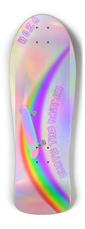 "Skate The Rainbow" HOZA Board Old School Shape