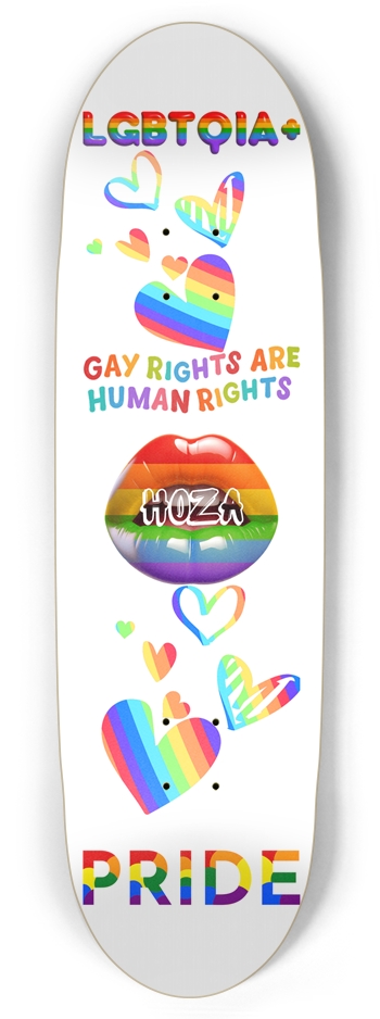 "GAY RIGHTS" HOZA Board Football Shape