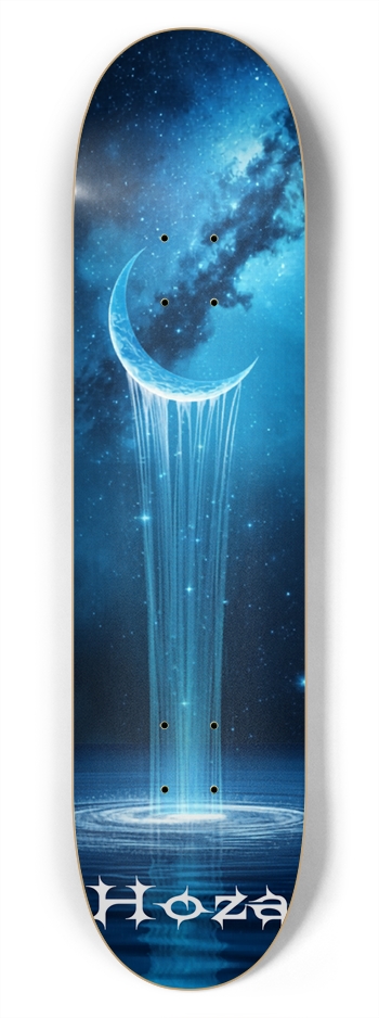 Moon waterfall 7-3/4 Skateboard Deck