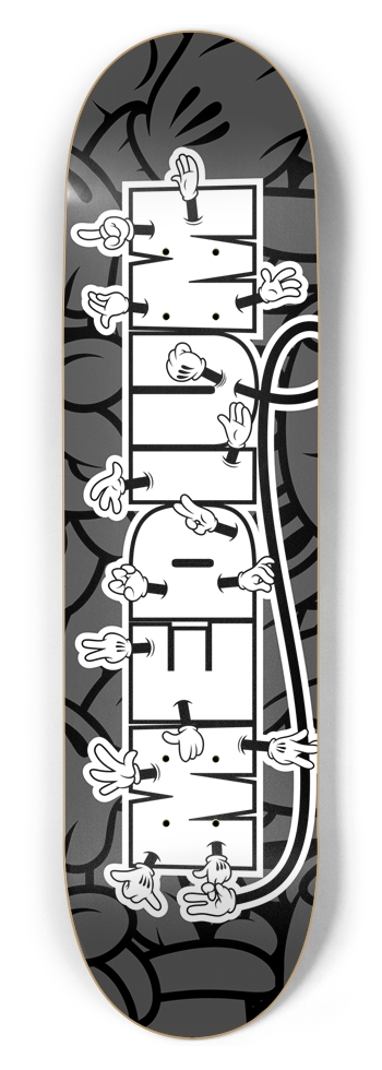MDM Disney Hands 8-1/2 Skateboard Deck
