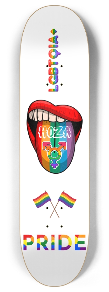 "LGBTQIA+" HOZA Board 8 Inch Skateboard Deck