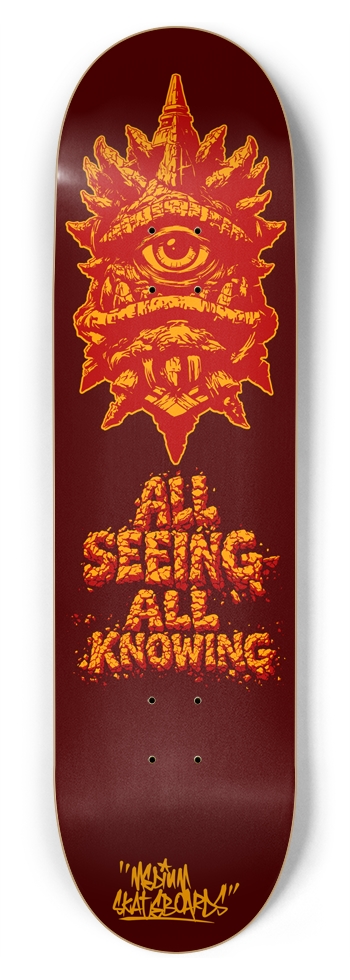 MDM All Seeing All Knowing 8-3/4 Inch Skateboard