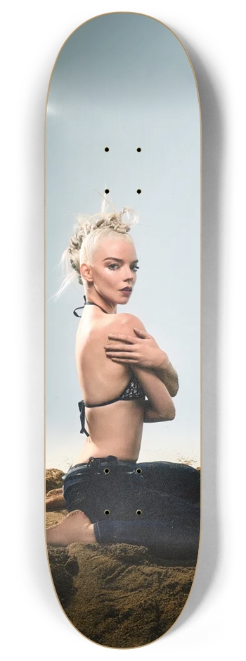 Anya Taylor-Joy Pin Up 8 Inch Skateboard Deck